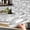B, variant on 24 Pcs 9.68×4.7 Inch Marble Tile Wall Stickers, PVC Crystal Film, Waterproof Oil-Proof for Kitchen Bathroom Home Decor
