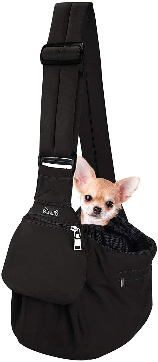 Wgthhk Pet Sling Carrier, Dog Papoose Hand Free Puppy Cat Carry Bag