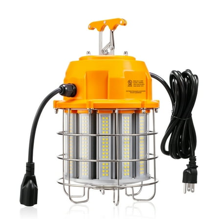 100W Linkable LED Construction Hanging Work Light Temporary Job Site Light Portable