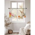 thumbnail image 3 of Bunny Easter Sheer Curtains 54 Inch Length 2 Panels Set Window Treatments, Eucalyptus Spring Floral Farmhouse Weeping Rod Pocket Semi Curtains for Living Room/Bedroom/Kitchen Décor, 104"W x 54"L, 3 of 7