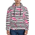 thumbnail image 2 of Bingfone Flamingos Men'S Drawstring Hoodie Long Sleeve Pocket Sweatshirts-3x-Large, 2 of 9