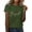 Green, variant on Womens Tops Bride Bridesmaid Crew Neck Cotton Tee Summer Tops for Women