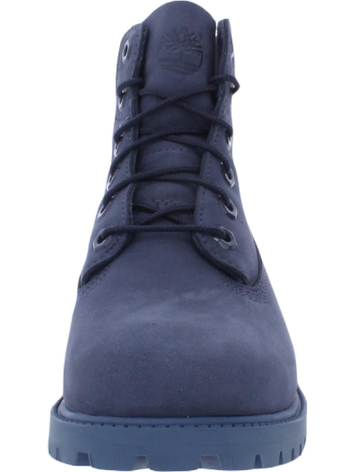 Timberland Boys Leather Lace Up Ankle Boots Blue 4 Medium (D) Big Kid - image 3 of 3