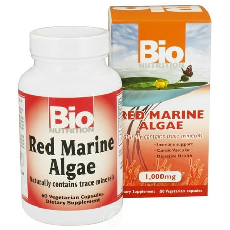 Bio Nutrition Red Marine Algae 60 Capvegi, Pack of