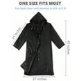 thumbnail image 4 of Kannior EVA Raincoat, Unisex Hooded Long Length Waterproof Reusable Rain Ponchos, Fits Most for Outdoor Travel Hiking Commute, 4 of 4