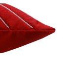 thumbnail image 1 of S4Sassy Decorative Hand Beaded Red Cushion Cover Exculsive Pillowcase Square Throw 24 x 24, 1 of 1