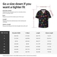 thumbnail image 5 of Gukieu Rainbow Snowflake Print Men's Short-sleeved Shirts, Button-down Pocket Shirts, T-shirts, Beach Vacation Travel Summer Clothing-Small, 5 of 5