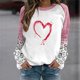 thumbnail image 3 of Gibobby Sudaderas con cremallera Sudadera casual de manga larga con cuello redondo y estampado de amor del día de San Valentín para mujer (estilo 3)(Rosa, XXL), 3 of 4