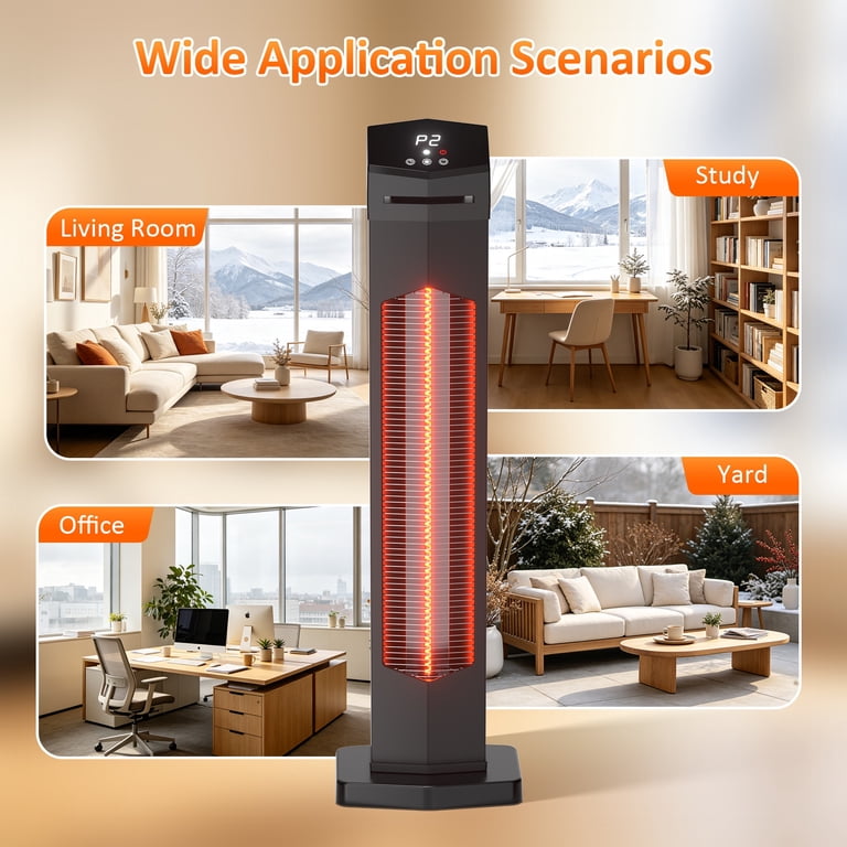 Airo Comfort 1500W 36.6" Tower Infrared Space Heater photo 6