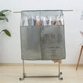 thumbnail image 6 of Garment Bags for Hanging Clothes, Clear Hanging Garment Bags for Closet Storage Bottom Enclosed Garment Rack Cover Sealed Wardrobe Clothes Protector for Coats, Suits, Dresses, 6 of 6
