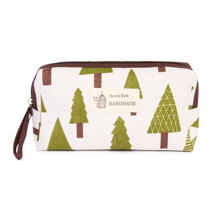 Riah Fashion GREEN TREE COSMETIC POUCH