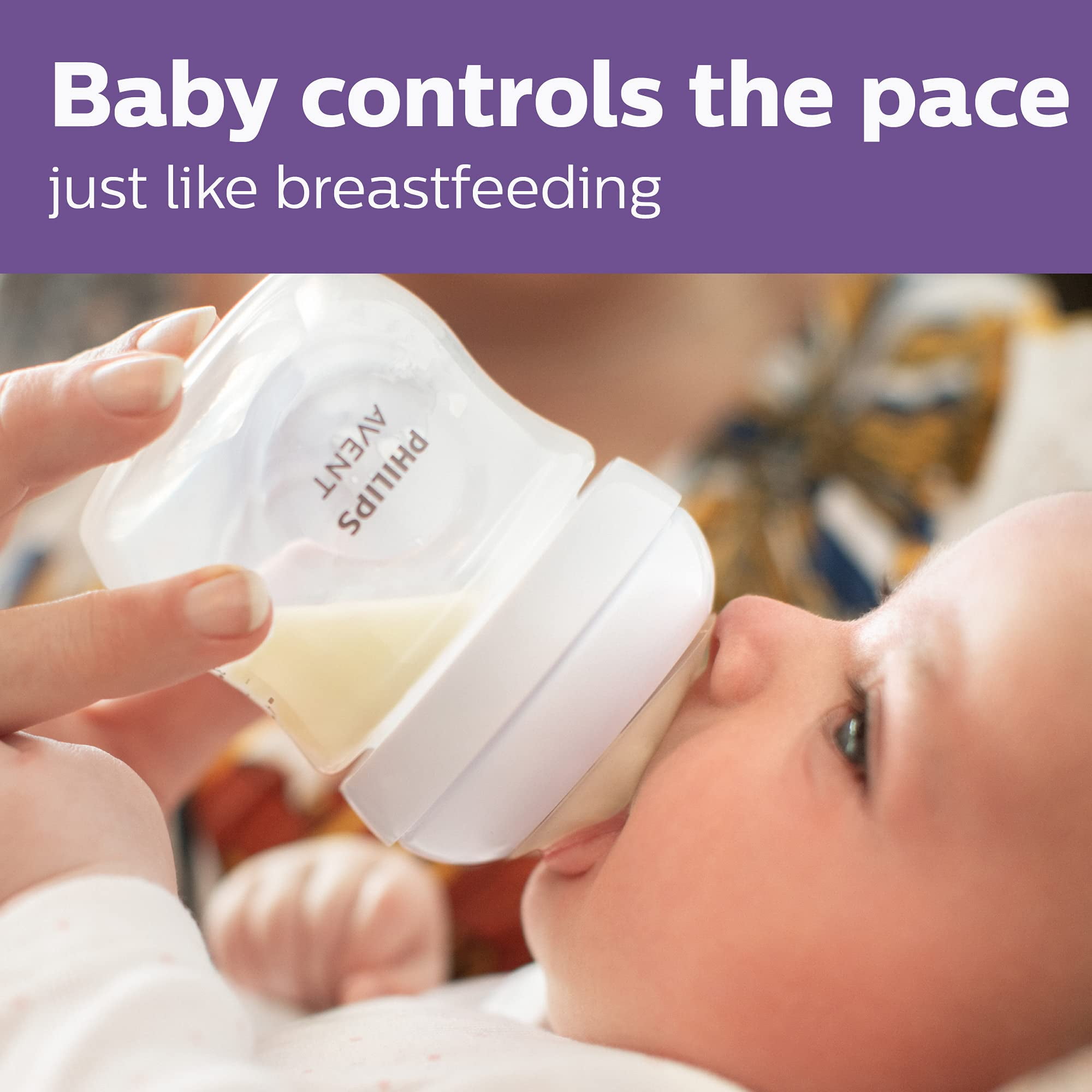 Philips AVENT Natural Baby Bottle with Natural Response Nipple (Pack of 12)