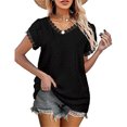 thumbnail image 1 of Qarigey Camiseta de algodón para mujer Blusa de jersey floral Top de vacaciones Ropa de verano Prendas para la parte del cuerpo, 1 of 5