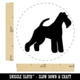 thumbnail image 2 of Wire Hair Fox Terrier Dog Solid Self-Inking Rubber Stamp Ink Stamper - Fuchsia Ink - Medium 1 Inch, 2 of 7