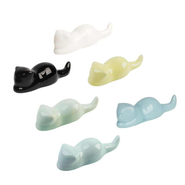 6 soportes para pinceles con forma de , accesorio creativo de escritorio para regalo de artista, soporte para pinceles, soporte para bolígrafos de