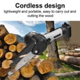 thumbnail image 5 of 6inch Electric Pruning Saws Wood Splitting Chainsaw Brush Motor One-Handed Woodworking Tool for 21V Battery, 5 of 5