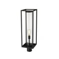 thumbnail image 2 of 1 Light Outdoor Pier Mount Lantern In Industrial Style 8 Inches Wide By 27.75 Inches High Z-Lite 584Phbr-Bk, 2 of 2