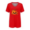 thumbnail image 4 of Bovemsi Cute Summer Tops Loose‑Fit V‑Neck Graphic Short‑Sleeve Prints Fashion Outfits Clothes L, 4 of 4
