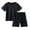 Black, variant on Boys Sports Suit Summer Quick Drying Mesh Short Sleeved Shorts Childrens Basketball Suit Two Piece Set