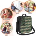 thumbnail image 5 of Defioc Jungle Green Camo USA Flag Print Lunch Box for Men & Women, Insulated Lunch Bag Thickened Thermal Leakproof Lunch Tote Bag for Adult Office Travel Picnic, 5 of 8