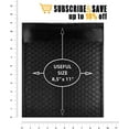 thumbnail image 6 of AMZ Supply Bubble Mailers 8 5 x 11 Padded Metallic Matte Black cushion Envelopes Pack of 25, 6 of 8