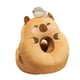 thumbnail image 5 of Almohada para la siesta, muñeco de peluche de carpincho, ligero, práctico, portátil, suave, para el aula. Ojos abiertos, 5 of 9
