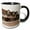 Black/White, variant on 3drose, William Shakespeares Birthplace-stratford Upon Avon- England, 11oz Two-tone Blue Mug