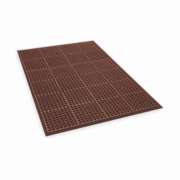 Notrax Interlock Drainage Mat,Red,3ft3"x4ft10" T11S3958RD