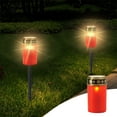 thumbnail image 1 of ZZkhGo Solar Grave Light: Solar LED Grave Candle With Flickering Light And Battery, 1 of 5