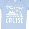 thumbnail image 4 of Inktastic My First Cruise with Cruise Ship and Palm Trees Boys or Girls Baby Bodysuit, 4 of 5