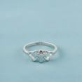 thumbnail image 4 of Cross & Heart Baptism Ring 925 Sterling Silver Christian Jewelry Gift for Her, 4 of 5