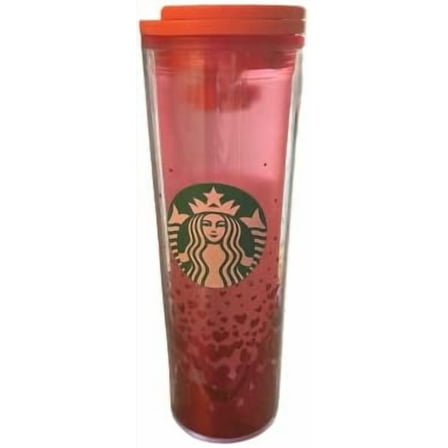 Starbucks 2022 Valentines Day Plastic Hearts Tumbler 16oz Grande