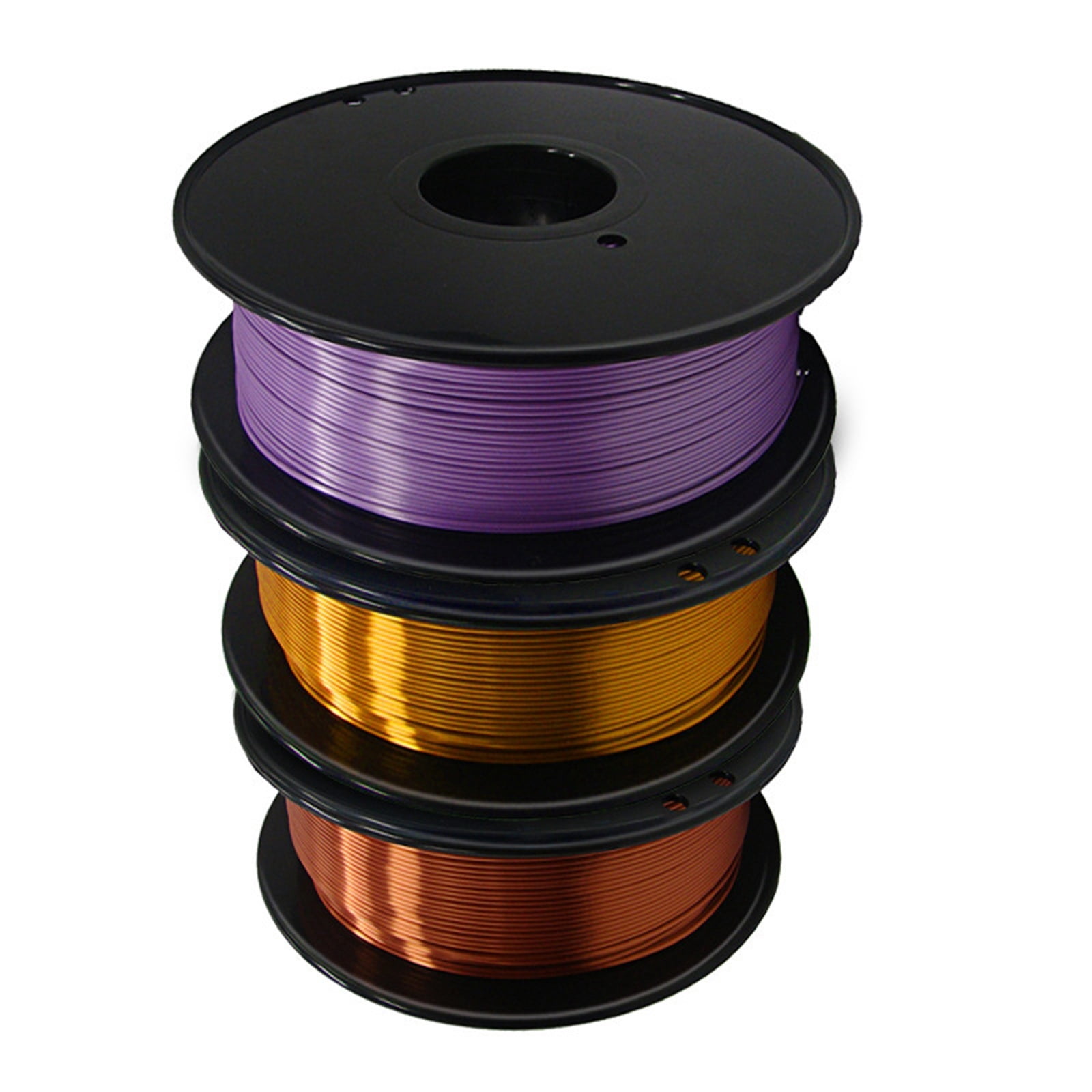 Silk 3D Printer Filament PLA Filament 1.75mm 3D Printing Materials Multicolor Dimensional Accuracy +/- 0.02 mm, 1kg Spool