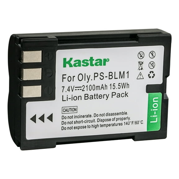Kastar BLM1 Battery 1-Pack Replacement for Olympus Camedia C-8080 Wide Zoom, E-1 E1, E-3 E3, E-30 E30, E-520 E520, EVOLT E-300 E300, EVOLT E-330 E330 Camera