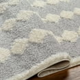 thumbnail image 3 of Hauteloom Hija Living Room, Bedroom Area Rug - Contemporary - Plush Pile - Light Slate, White - 6'7" x 9', 3 of 7