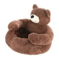 thumbnail image 4 of Cama para mascotas Sofá Cama para gatos Suministros para mascotas para gatos pequeños, medianos y grandes Lavable Soporte cómodo Cojín antideslizante Marrón Pequeño Salvador Cama de gato de peluche, 4 of 10
