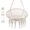 Beige, variant on SHENCAIOU Hanging Swing Chair Hammock Chair, 330 Pounds, Hanging Chair for Bedroom, Living Room, Balcony Cotton Rope Hammock Swing Chair (Cushion)
