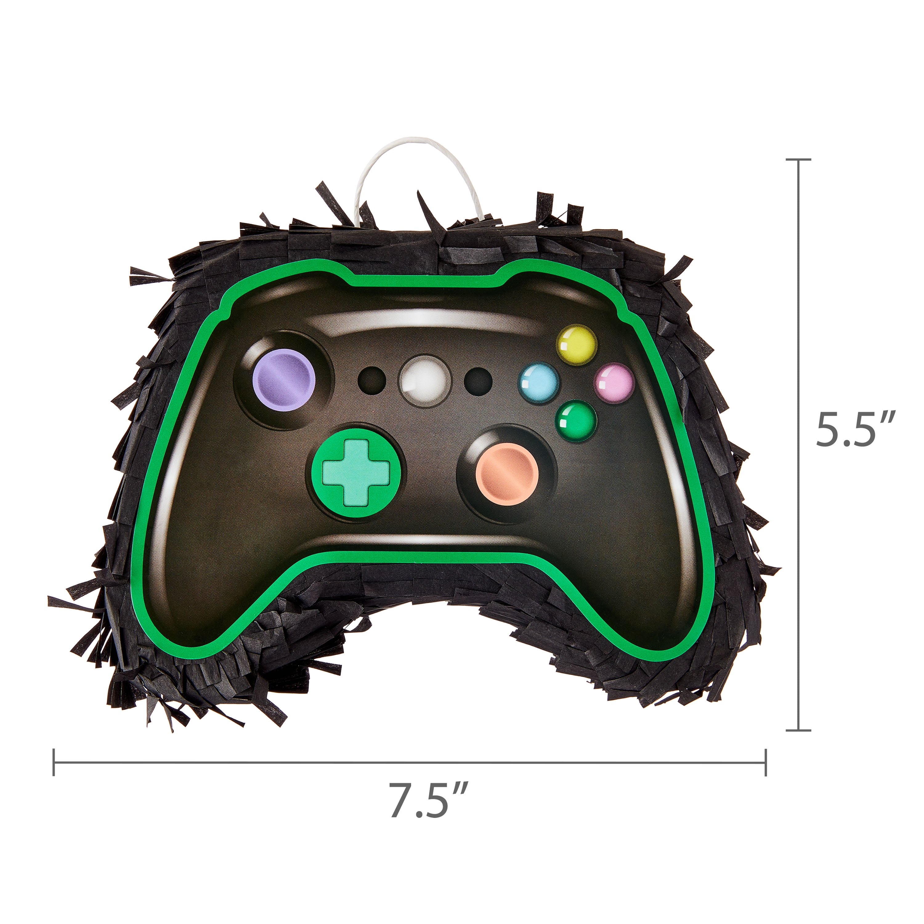 Mini Black Game Controller Party Pinata, 7.5" x 5.3", by Way To Celebrate