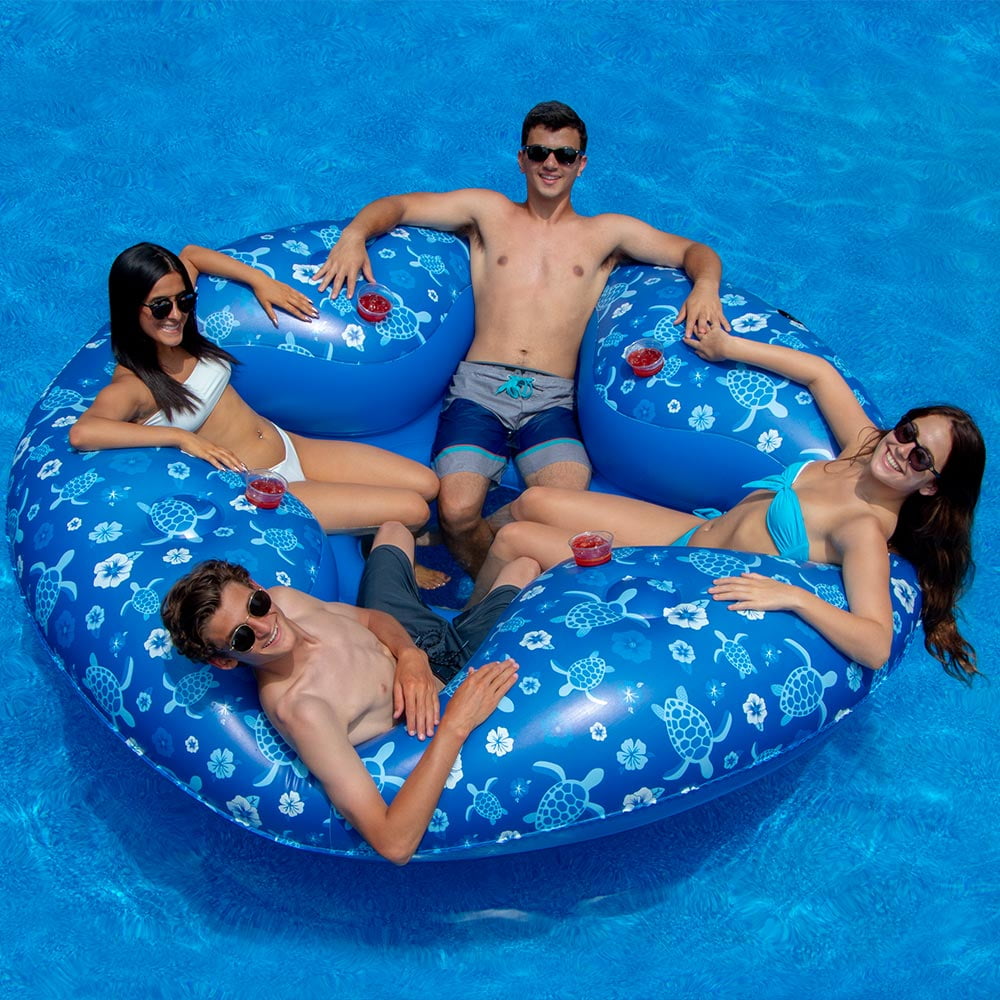 H2OGO 70.9x48x9.5 Pizza Slice Pizza Party Lounge Inflatable Pool Float H2O Go 