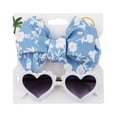 thumbnail image 2 of Baby Bow Headbands with Sunglasses Set for Newborns Infants Toddlers Kids, 2 of 2