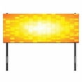 thumbnail image 3 of Yellow Headboard, Mosaic Retro Square Shapes and Patterns Pixels Rays Contemporary Graphic Design, Upholstered Decorative Metal Bed Headboard with Memory Foam, Full Size, Orange Yellow, by Ambesonne, 3 of 4