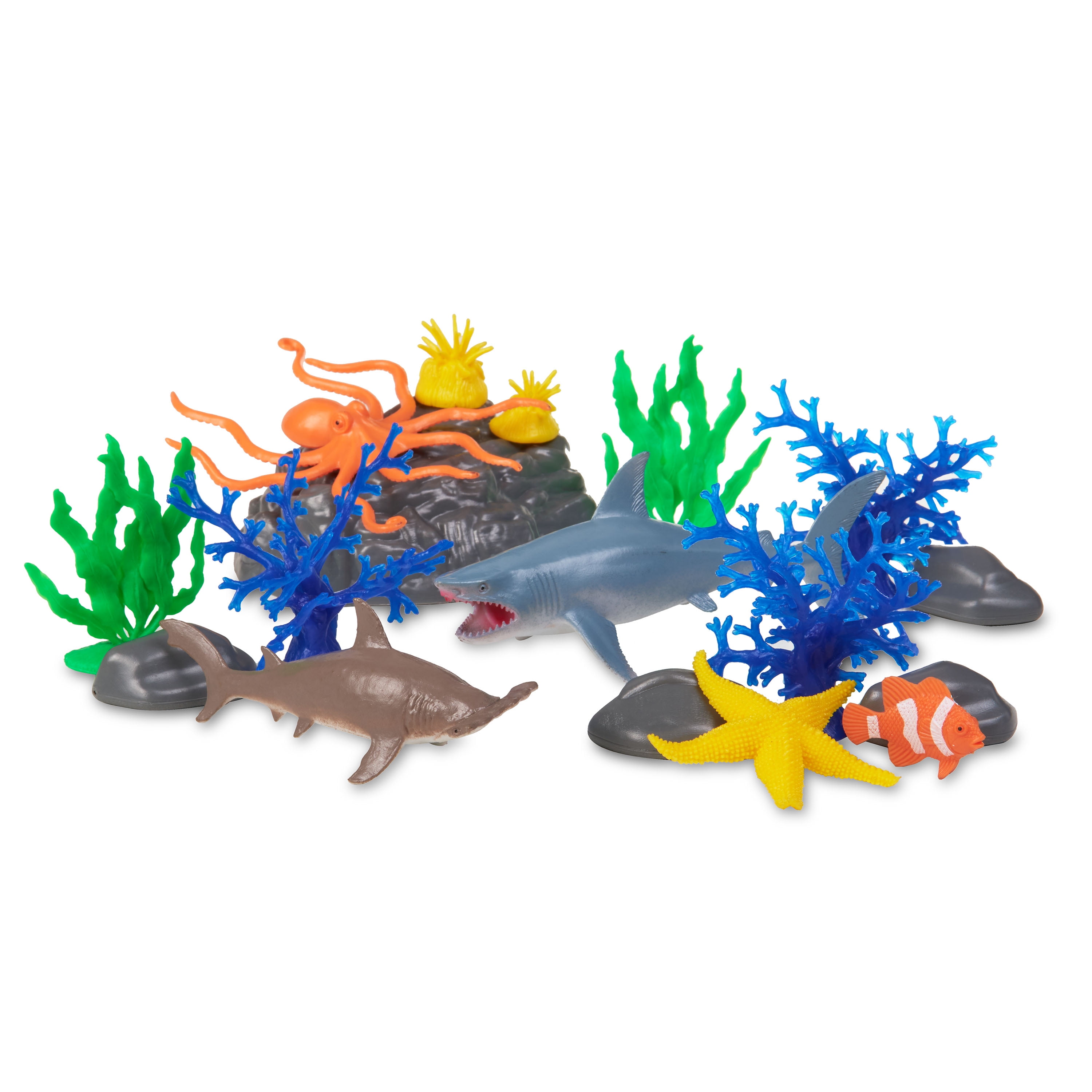 Adventure Force Ocean Animals Jumbo Bucket, 55 Pieces 