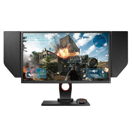 Benq Gaming Computer BenQ ZOWIE XL2536 24.5 Inch 144Hz Gaming Monitor for Esports, Full HD 1080p, 1ms, Black Equalizer, Color Vibrance, Height Adjustable Stand, Display Port, S-Switch, Shield, Dynamic Accuracy ()