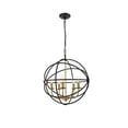 thumbnail image 4 of Living District LD4006D20BRD Octavia 5 Light Brass & Dark Brown Ceiling Pendant, 4 of 4