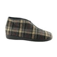 thumbnail image 2 of Sleepers Mens Jed II Thermal Zip Check Bootee Slippers, 2 of 5