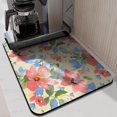 thumbnail image 3 of 18x24 Inch Dish Drying Mat - Charming Watercolor Floral Pattern - Microfiber for Maximum Absorbency, 3 of 7