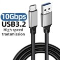 thumbnail image 2 of Cable de datos USB 3,2 a tipo C, transmisión de alta velocidad, 10Gbps, 3A, 60W, carga rápida para ordenador, teléfono móvil, 2 of 5
