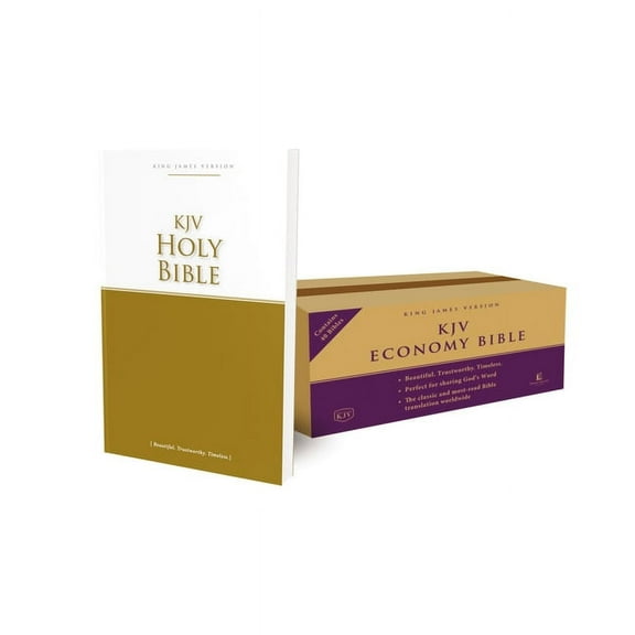 Kjv Holy Bible Economy Bible (Case Of 40)-Softcover