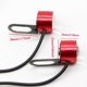 thumbnail image 2 of 2 x DC 12V Red DRL Motorcycle Rearview Mirror Eagle Eye 3 LED Flash Strobe Light Waterproof Aluminum Safety Signal Lights, 2 of 5