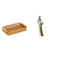 thumbnail image 1 of Cestas de almacenamiento,Cestas de almacenamiento de cocina tejidas con asas hechas a mano,Figura de escritorio,Artesanía de escritorio con figuras africanas coleccionables,Estatua de dama, 1 of 8